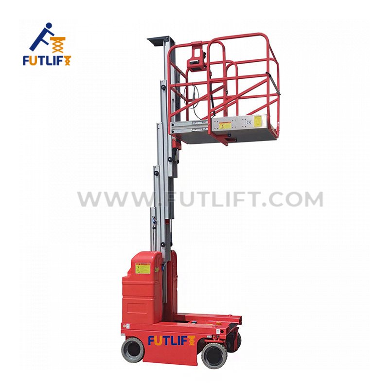 FUTLIFT BRAND High End Single Mast Self Propelled Aluminum Lift Platform 