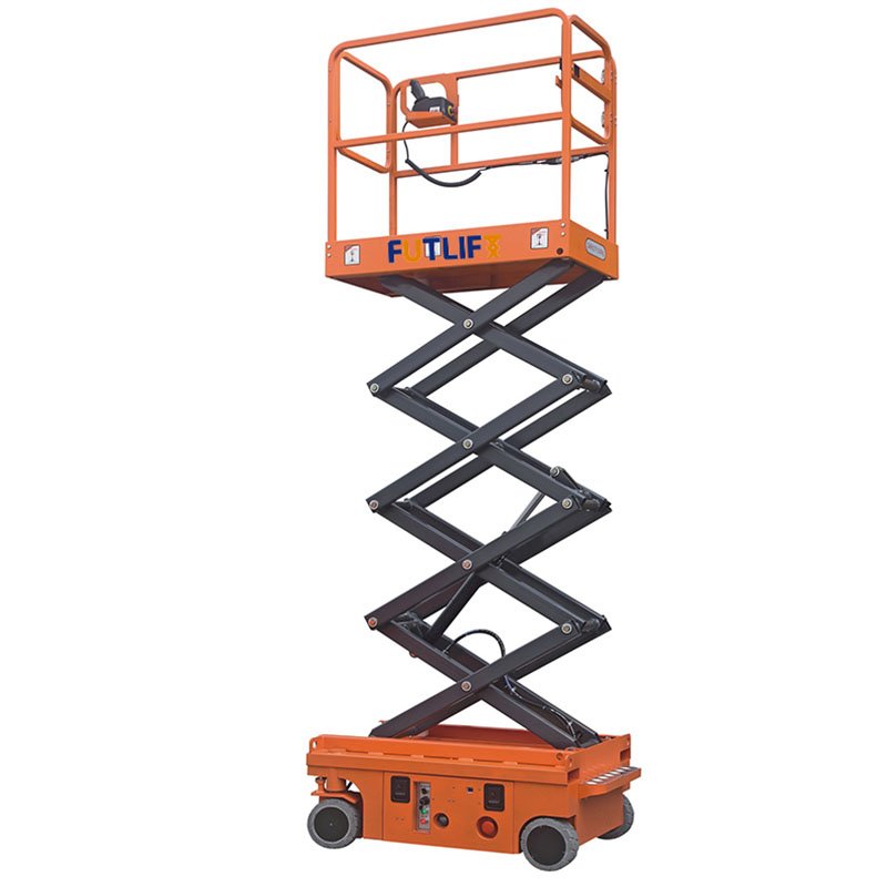 FUTLIFT Brand Hydraulic Steering Mini Self Propelled Scissor Lift 
