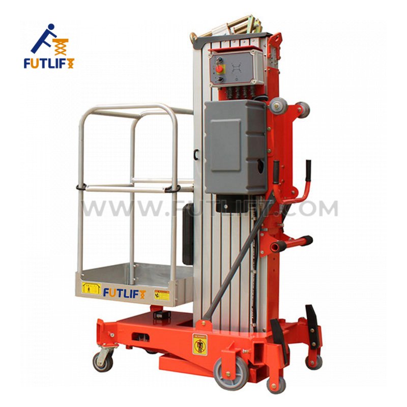 FUTLIFT Brand High End Single Mast Aluminum Lift Platform 