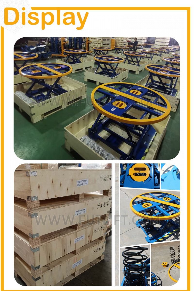 spring pallet lift table