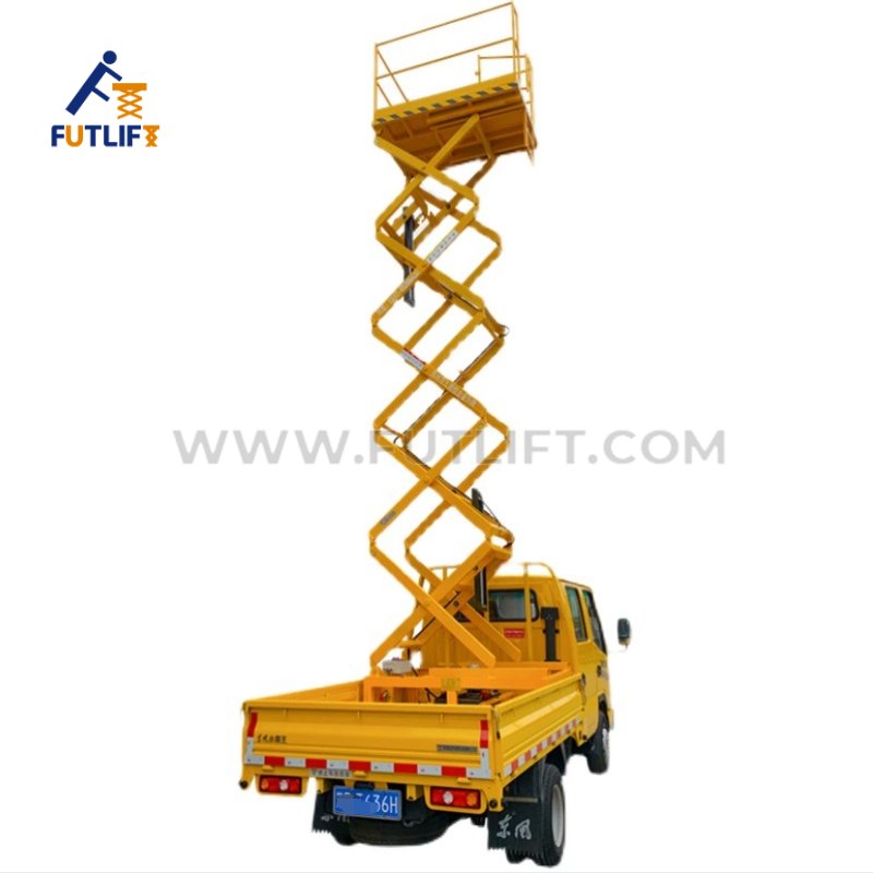 mobile scissor lift,truck mounted scissor lift,drivable scissor lift