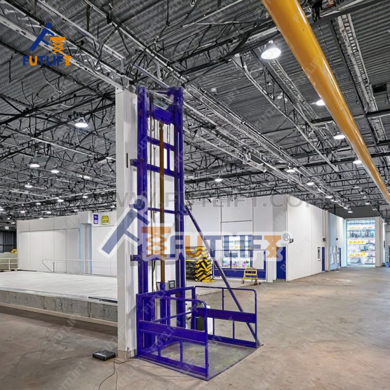 FUTLIFT Single Guide Rails Cargo Lift